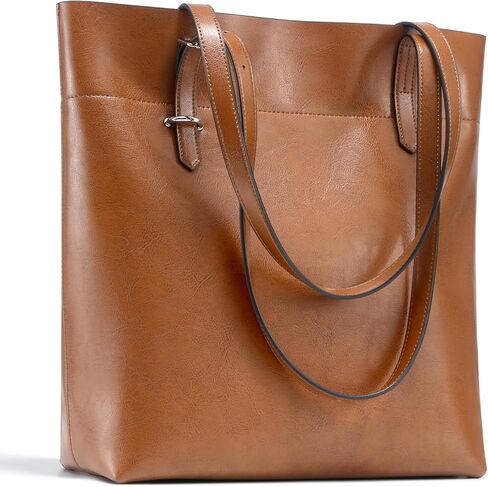 حقيبة يد من الجلد الطبيعي للنساء، حقائب كتف جلدية كبيرة للنساء، محفظة نسائية كبيرة الحجم بمقابض علوية in Kuwait