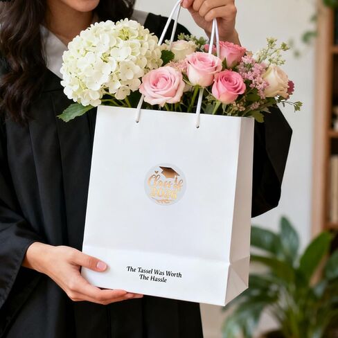 100 Transparent Gold Foil Graduation Stickers for College High School Class of 2024 Ideal for Envelope Seals Invitation Decorations Graduate Party Favor Labels Real Foil 1.6" (Class, Gold Foil) in Saudi Arabia