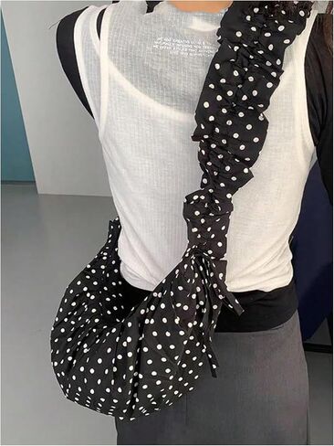 SweatyRocks Polka Dots Crossbody Bags for Women Floppy Dumpling Bag Tote Shoulder Bag in Saudi Arabia