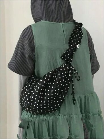 SweatyRocks Polka Dots Crossbody Bags for Women Floppy Dumpling Bag Tote Shoulder Bag in Saudi Arabia