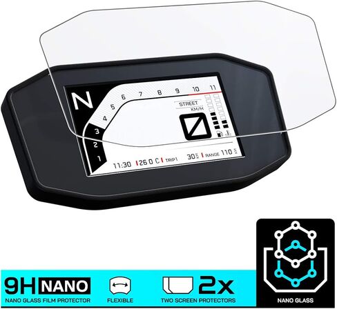 واقي شاشة لوحة القيادة من Speedo Angels NANO GLASS متوافق مع 890 DUKE R (2020+) × 2 in Saudi Arabia