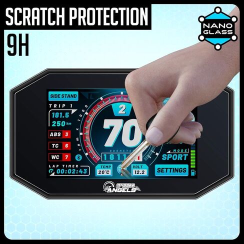 واقي شاشة لوحة القيادة من Speedo Angels NANO GLASS متوافق مع 890 DUKE R (2020+) × 2 in Saudi Arabia
