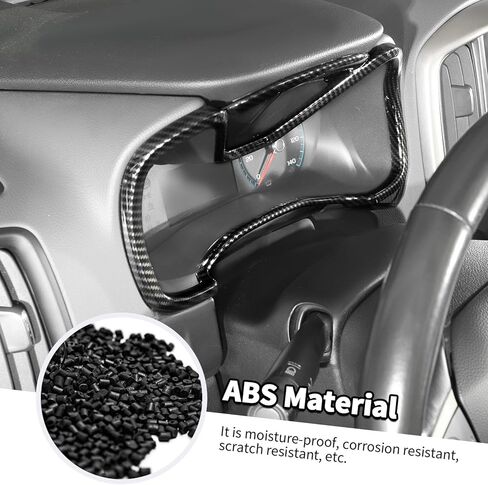 Jimen متوافق مع شيفروليه كولورادو/جي إم سي كانيون 2014-2022، غطاء لوحة أجهزة القياس (ألياف الكربون) in Kuwait