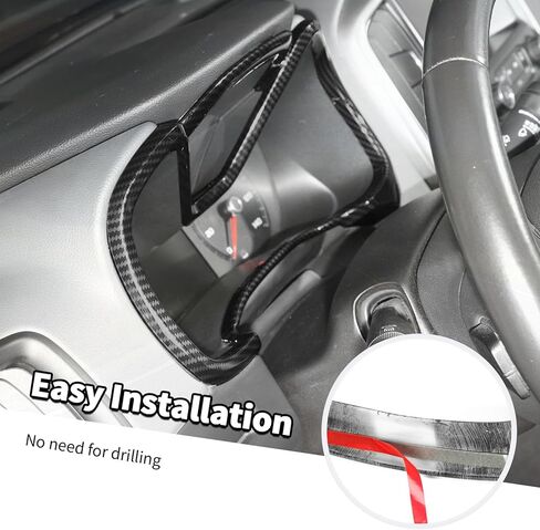 Jimen متوافق مع شيفروليه كولورادو/جي إم سي كانيون 2014-2022، غطاء لوحة أجهزة القياس (ألياف الكربون) in Kuwait