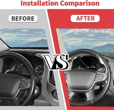 Jimen متوافق مع شيفروليه كولورادو/جي إم سي كانيون 2014-2022، غطاء لوحة أجهزة القياس (ألياف الكربون) in Kuwait