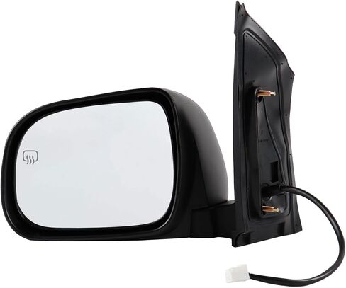 Passenger Side Mirror Compatible with 2004-2010 Toyota Sienna 3Pins with Power Glass Manual Folding Black Right Side View Mirrors Replace TO1321201 in Saudi Arabia
