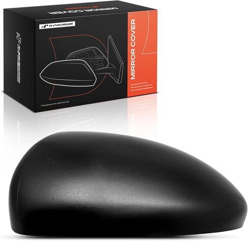 A-Premium Passenger Side Rearview Mirror Cover Cap - Compatible with Chevrolet Cruze 2011-2016, Cruze Limited 2016 - Textured Black, Without Turn Signal Hole in Saudi Arabia