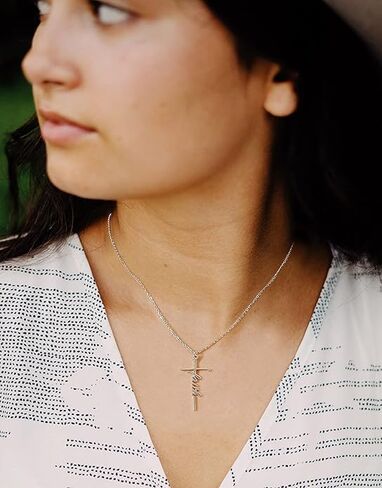 Faith Cross Necklace, Religious Gifts for Women Christian Jewelry Gifts for Teacher Grandma Mom Women in Saudi Arabia