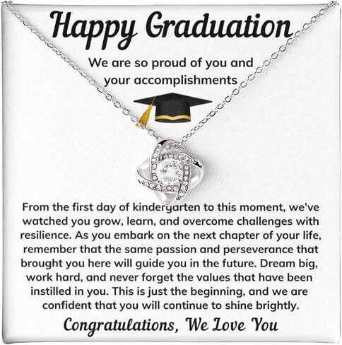 هدايا التخرج لصفها من 2026 بطاقة مجوهرات قلادة التخرج للابنة والحفيدة والابنة الإضافية مع بطاقة رسالة وصندوق هدايا in Kuwait