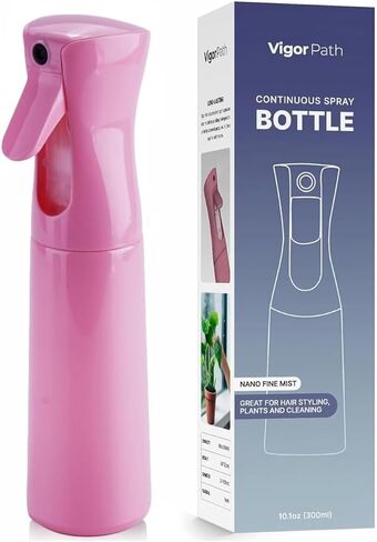 زجاجة رذاذ مستمرة للشعر من فيجور باث - رذاذ فاين ميستر لتصفيف الشعر والتنظيف والنباتات والحيوانات الأليفة والحلاقين والصالونات وتطبيقات الزيوت العطرية (300 مل/10.1 أونصة) أرجواني داكن in Kuwait