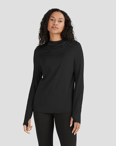 Terramar Women's Ventilator Performance Series Long Sleeve Sweatshirt Light Weight Hoodie in Kuwait