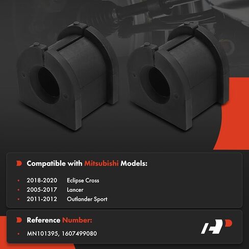 A-Premium 2 x مجموعة جلبة قضيب التأرجح الخلفي، متوافقة مع Mitsubishi Outlander Sport 2011-2012، Lancer 2005-2017، Eclipse Cross 2018-2020 in Saudi Arabia