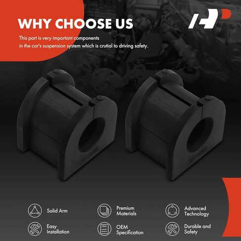 A-Premium 2 x مجموعة جلبة قضيب التأرجح الخلفي، متوافقة مع Mitsubishi Outlander Sport 2011-2012، Lancer 2005-2017، Eclipse Cross 2018-2020 in Saudi Arabia
