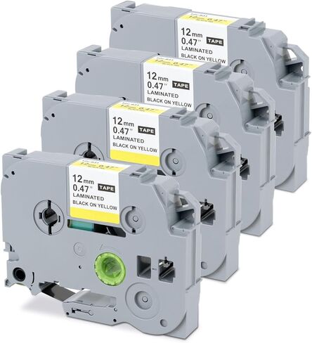 PT-M95 Label Tape Replacement for Brother M-K231s Label Tape 12mm 0.47 White, M-231 MK-231 MK231 M Tape for P Touch Label Maker PTM95 PT70BM PT-80 PT-90 PT-65 Refills, 4 Packs in Kuwait