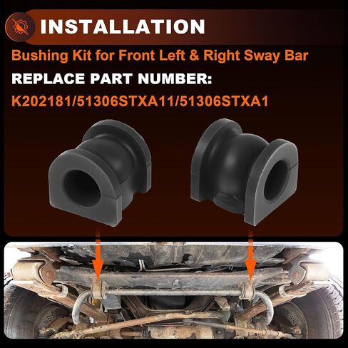 No.K202181 طقم جلبة مثبت قضيب أمامي لـ Honda Odyssey PILOT 2006-2015 لـ ACURA ZDX MDX 2007-2020 طقم جلبة قضيب موازن تعليق in Saudi Arabia