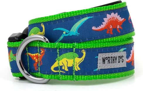 THE WORTHY DOG Collar for Small Dogs, Adjusts 6-12 inches, Durable Nylon Webbing, Quick Release Buckle, Garden Party Pattern, Pink, X-Small in Saudi Arabia