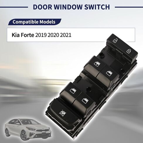 مفتاح رئيسي لنافذة باب السائق 93571M6100 متوافق مع Kia Forte 2019 2020 2021 in Saudi Arabia