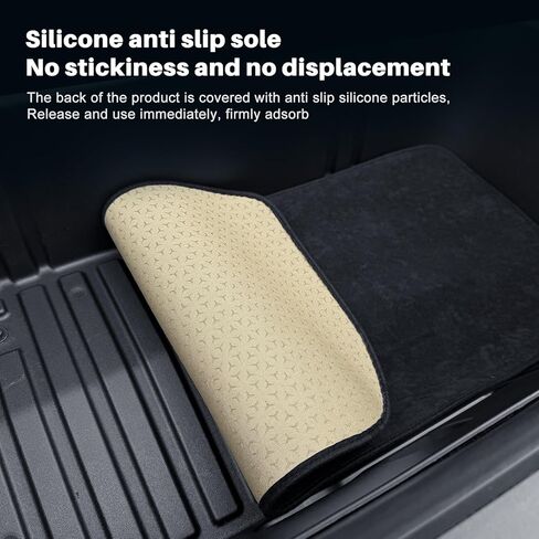 KUNGKIC for 2025 2026 Tesla Model Y Juniper Frunk Mat Custom Flannel Trunk Cargo Liner Mat All Weather Interior Accessories Non-Slip in Saudi Arabia