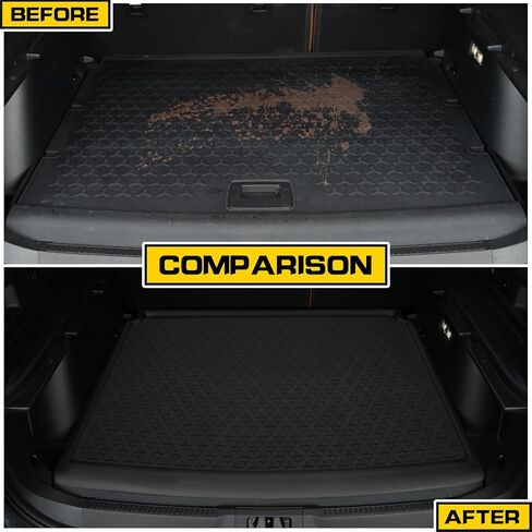 Cargo Mats for Ford Bronco Sport 2021-2024, TPE Rubber Trunk Mat Cargo Liner Compatible with Ford Bronco Sport 2022 2023, Heavy Duty Rear Trunk Tray Cargo Liner (Not for Bronco in Kuwait