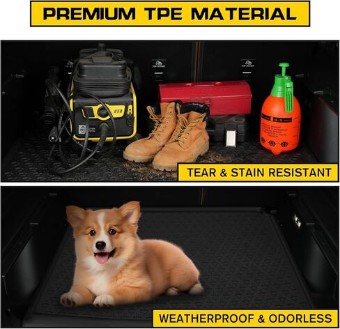 Cargo Mats for Ford Bronco Sport 2021-2024, TPE Rubber Trunk Mat Cargo Liner Compatible with Ford Bronco Sport 2022 2023, Heavy Duty Rear Trunk Tray Cargo Liner (Not for Bronco in Kuwait