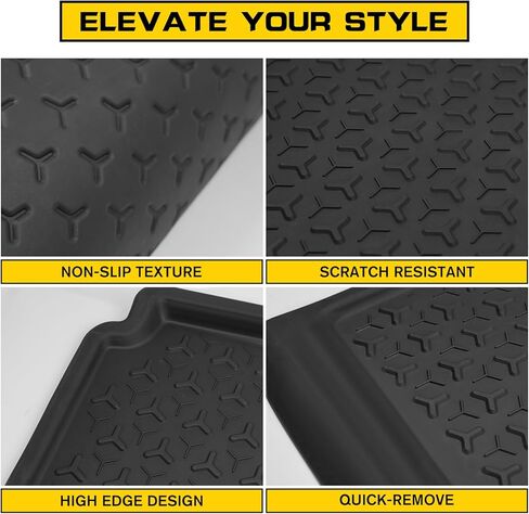 Cargo Mats for Ford Bronco Sport 2021-2024, TPE Rubber Trunk Mat Cargo Liner Compatible with Ford Bronco Sport 2022 2023, Heavy Duty Rear Trunk Tray Cargo Liner (Not for Bronco in Kuwait