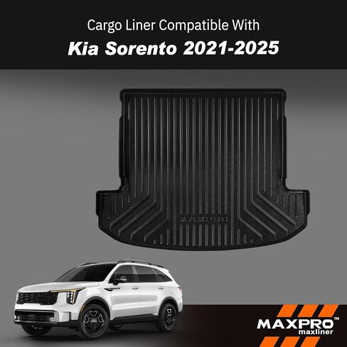 بطانة شحن MAXPRO متوافقة مع كيا سورينتو (2021-2025). سجادات مخصصة وشديدة التحمل ومناسبة لجميع الأحوال الجوية. مقاوم للماء للظروف الصعبة. سجادات أرضية مخصصة للصف الرابع. in Kuwait