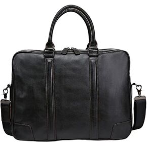 15 Inch Waterproof Laptop Briefcase Top Layer of Cowhide for Men in Kuwait