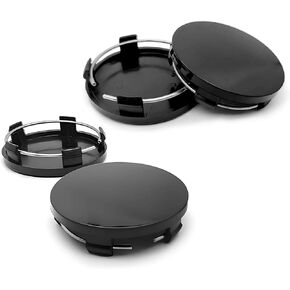 4 PCS Car Wheel Hub Center Caps, 2.36" OD 2.2" ID Modified Car Rim Cover Replacements, Snap-in Vehicle Rim Hub Caps Accessories, Universal for Most Cars (Silver) in Kuwait
