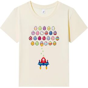 Kids Easter T-Shirt Toddler Spring Short Sleeve Shirt Holiday Party Cotton Tee for Boys & Girls in Kuwait