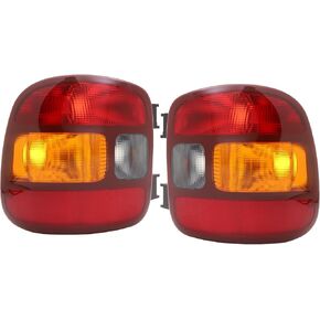 New Tail Light Compatible With Chevy Silverado 1500 Stepside 1999-2003 Gmc Sierra 1500 Driver and Passenger Side Lights Red Edge Replace GM2800136 GM2801136 15224277 15224276 in Kuwait