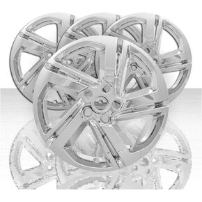 مجموعة 4 قطع من أغطية العجلات ذات 5 قضبان مقاس 18 بوصة لسيارة GMC Terrain SLE/SLT 2018-2020 - أسود لامع in Kuwait