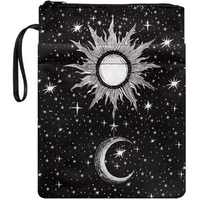 chaqlin Book Sleeve with Zipper, Bible Cover for Book Lovers, Books Floral Print Washable Booksleeve Accessories for Paperback, Textbooks in Kuwait