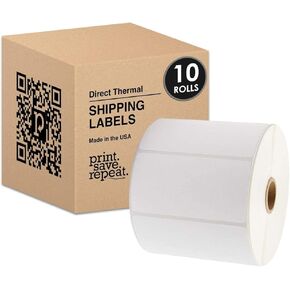 4x2 Direct Thermal Shipping Labels | 3,000 Labels | 4 Rolls of 750 | 1 inch Core in Saudi Arabia