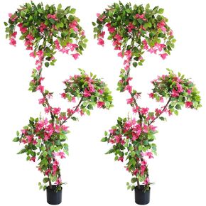 شجرة الجهنمية الاصطناعية، أشجار الجهنمية المزيفة بطول 3.6 قدم مع وعاء، نبات صناعي مقاس 43 بوصة للديكور الداخلي in Kuwait