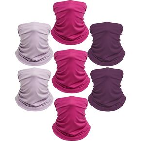 Xeoxarel Neck Gaiter, 7 Pack Cooling UV Protection, Bandana Face Mask Scarf for Men and Women in Kuwait