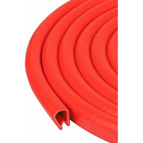 Seal Rubber Edge Trim Red - 21/32" U Height x 3/64" - 5/32", Grip Range 20 Feet in Saudi Arabia