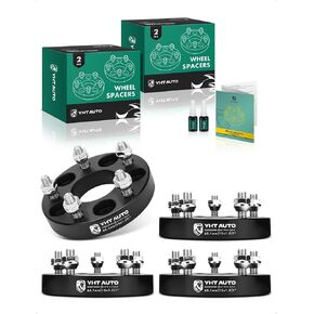 YHTAUTO 5x110mm to 5x4.5Inch Wheel Adapters 1 inch Fit Cadillac, Chevy, Pontiac, Saturn, Saab Models, Malibu Cobalt G6 HHR Catera Wheel, 5 Lug w/ M12x1.5 & 12.9 Studs, 65.1mm Center Bore 4PCS in Kuwait