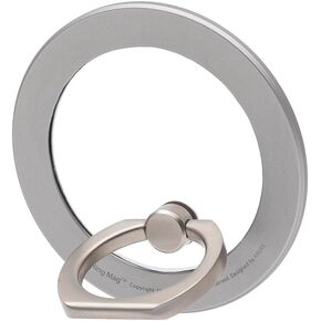 iRing Magnetic Phone Grip Ring Holder for MagSafe, Kickstand Grip for MagSafe, Wireless Charging Compatible with iPhone 15 14 13 12, Mag Safe Accessories_Rose Gold with Rose Gold Ring in Kuwait