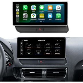 شاشة لمس 10.25 بوصة لاسلكية Carplay Android Auto Interface لسيارة Audi Q5 SQ5 (2009-2017) مع نظام الوسائط المتعددة (3GMMI) راديو السيارة ستيريو AHD كاميرا USB فيديو بلوتوث النسخ المتطابق in Kuwait