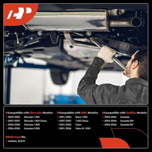 A-Premium Catalytic Converter Kit Direct-Fit Compatible with Chevrolet Silverado 1500 Classic, Suburban 1500 2500 & GMC Yukon XL 1500, Sierra 1500 Classic & Cadillac Escalade ESV EXT, E.P.A. Compliant in Saudi Arabia