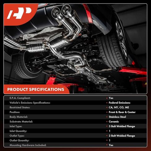 محول حفاز ممتاز مع مجموعة حشية متوافقة مباشرة مع Buick Enclave 2009-2017 وChevrolet Traverse 2009-2017 وGMC Acadia/Acadia Limited وSaturn Outlook، 3.6 لتر، E.P.A. متوافق in Saudi Arabia