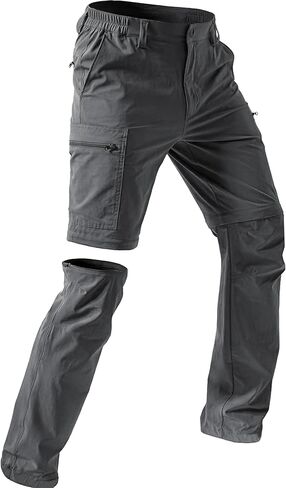 NATUVENIX Men's Hiking Convertible Pants, Zip Off Lightweight Quick Dry Water Resistant Cargo for Travel Fishing in Saudi Arabia