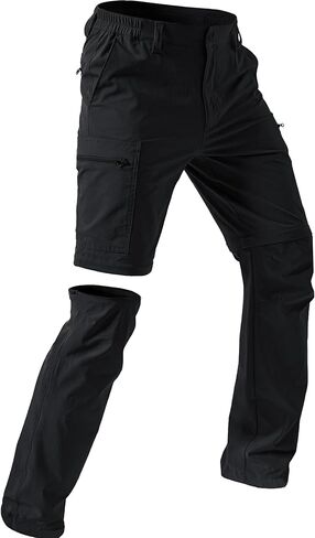 NATUVENIX Men's Hiking Convertible Pants, Zip Off Lightweight Quick Dry Water Resistant Cargo for Travel Fishing in Saudi Arabia