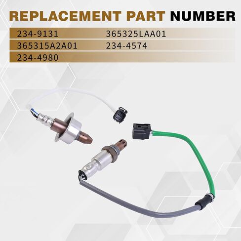 2 PCS Set Upstream & Downstream O2 Oxygen Sensor Used for Honda CR-V 2.4L 2012-2019, Accord 2.4L 2013-2017, Replace # 234-9131 234-4980 36531-5A2-A01 36532-5A2-A01 in Kuwait