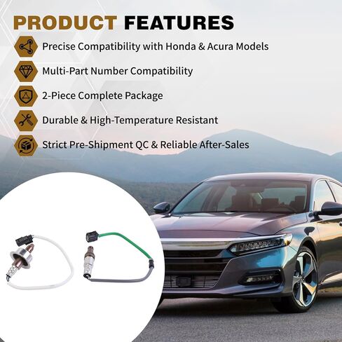 2 PCS Set Upstream & Downstream O2 Oxygen Sensor Used for Honda CR-V 2.4L 2012-2019, Accord 2.4L 2013-2017, Replace # 234-9131 234-4980 36531-5A2-A01 36532-5A2-A01 in Kuwait