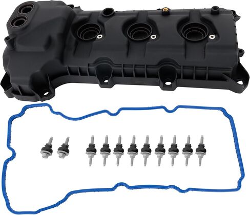 مجموعة غطاء صمام Garage-Pro مكونة من 2 متوافقة مع Ford Edge 2011، Ford Explorer 2011-2019، 3.7L/3.5L، V6، بلاستيك، مع حشية in Saudi Arabia