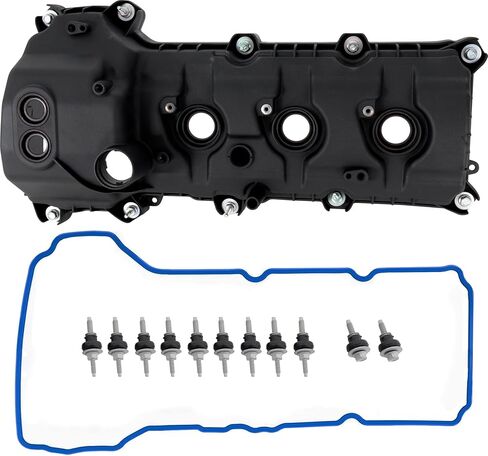 مجموعة غطاء صمام Garage-Pro مكونة من 2 متوافقة مع Ford Edge 2011، Ford Explorer 2011-2019، 3.7L/3.5L، V6، بلاستيك، مع حشية in Saudi Arabia