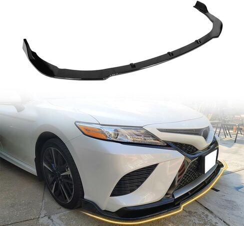 ممتص الصدمات الأمامي للشفاه متوافق مع طراز 2018-2020 Toyota Camry SE XSE فقط، واقي الذقن الأمامي ذو اللمعان الأسود SE Style Add-on Front Splitter Air Dam، 3 قطع in Saudi Arabia