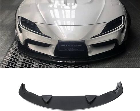 شفة أمامية من NINTE لسيارة 2020 2021-2025 Toyota GR Supra A90 A91 ABS باللون الأسود غير اللامع طقم سبويلر أمامي مطلي باللون الأسود in Saudi Arabia