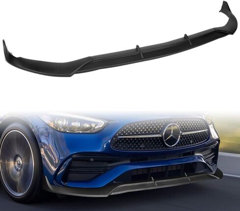 Q1-TECH, Front Bumper Lip fit for Compatible with 2022-2025 Mercedes-Benz C-Class W206 C43 / C300, Front Bumper Lip Spoiler Air Chin Body Kit Splitter ABS, Sport-Style (Painted Black) in Saudi Arabia